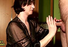 Maya receives multiple cumshots from handjob