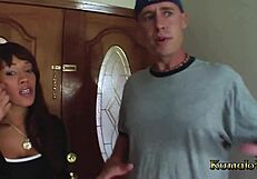 Yo, Kumalott ebony milf with big boobs bangs the cute babysitter hard! 😍