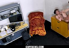 The Brat Boy's Attitude Earns Punishment from Gay Mall Officer in Rough Bareback