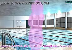 Swimming instructor worried about her breast size during lesson