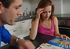 Cute Chick Widens Legs