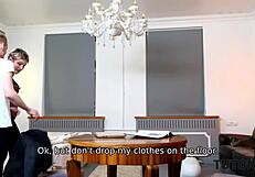 Tutor4K Affair Explodes! Mature Teacher Bent Over In Stockings For Doggystyle Sex With Handsome Guy!