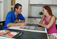 Cute Chick Widens Legs