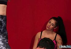 spandex brits jerk off in humiliation scene