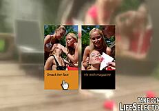 I join interactive lesbian outdoor BDSM game on Lifeselector