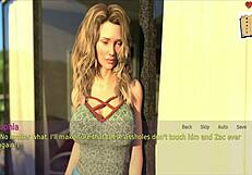 wife seduces mother-in-law in suggestive hentai cartoon.