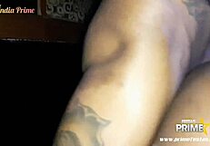 Tattooed Hunk Eats Brunette At Prime Party