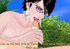 Bayonetta Gets Quick Blowjob Doggystyle Creampie