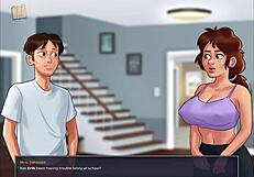 Detailed walkthrough of the erotic visual novel Summertime Saga v50