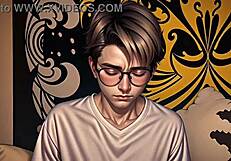 فتاة خجولة مسكونة بالشيطان تمارس الجنس بعنف