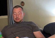 Flexible guy uses plug for hardcore masturbation.