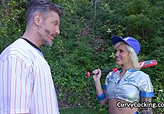 balls deep penetration after baseball training with blonde teen blowjob