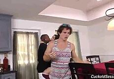 Interracial sex with Lana Rhoades and a big black cock