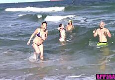 Naughty Bisexual Teen 18+ BFFs Ride Big Cock in Wild Tattoo Scene