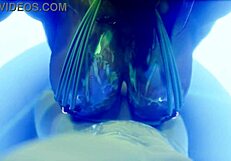 Beautiful old babe dancing striptease with big tits