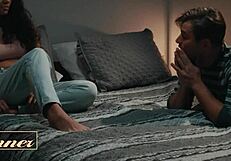 Nathan Throat-Fucks Ex-Gf Harley Haze's Mouth Before Stretching Her Hairless Pussy with Huge Cock