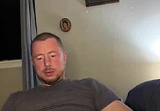 Flexible guy uses plug for hardcore masturbation.