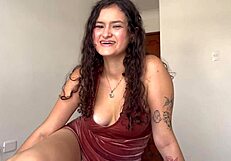 Colombian Step Sister's Friend Craves Deepthroat Cock