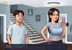 Detailed walkthrough of the erotic visual novel Summertime Saga v50