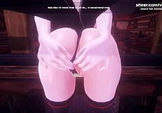 Anime teen gets anal creampie!