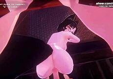 Anime teen gets anal creampie!