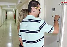 check out this spanish milf getting dp after pizza