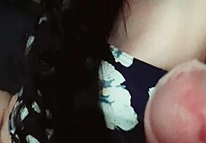 Cumshot and creampie in doggy style sex
