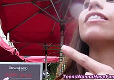 Amateur teen ass jizzed at high definition party