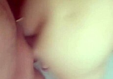 Hey, young latina does anal in the bathroom with big cock