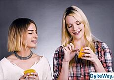 Girls Kiss in True Lesbian Experiment!