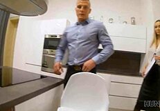 Hunt4K Nymph in Sexy Stockings Bangs Client While BF Watches