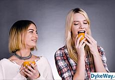 Girls Kiss in True Lesbian Experiment!