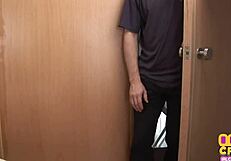 Femdom babe bangs pussy hard!