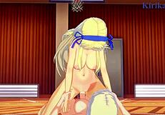 Katsuragi, Hikage, and Yomi Engage in Intense Futanari Sex with Creampie in Senran Kagura Hentai!