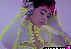 amazing latina teen mia valentine hints at her big ass in lingerie posing