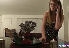 Hot blonde fucks her colleague in hardcore sex session!