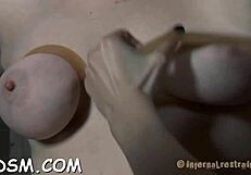 Beautiful girl is tied up and has her ass and vagina penetrated with sex toys