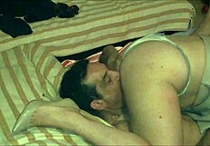 sexy french slut gets spanked while fucking in satin lingerie