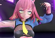 Strip Tease MMD Yoasobi - Idol in Stunning 3D Cartoon Animation