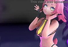 Strip Tease MMD Yoasobi - Idol in Stunning 3D Cartoon Animation