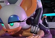 this hentai compilation features rouge the bat in wild cartoon scenes across various naughty moments.