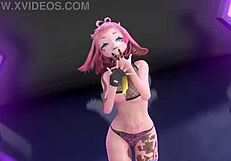 YaoSobi's Strip Tease - A 3D animated idol show