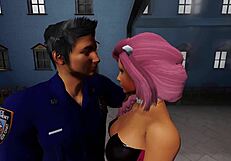 Discussing ways to bribe security in high definition cartoon