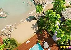 Ever seen a deep tissue massage turn into futanari foursome animation?