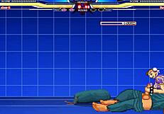 who wins when chunli takes on long in hentai cumshot battle?