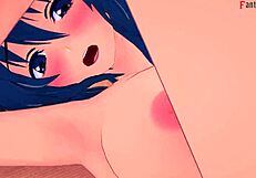 Rias gremory asks for sex in the bathroom wearing bikini in hs dxd ntr madness 4.