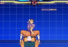 who wins when chunli takes on long in hentai cumshot battle?