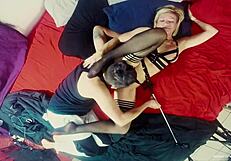 Busty Blonde Kyla Fingered And Fucked Hard