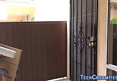 Young red-haired girl gets cum inside her vagina