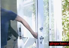 Sexy Ginger Babe Bounces Her Ass Hard